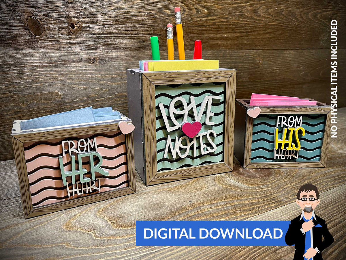 "Love Notes From Their Heart" Box Set – Big Blue Laser Designs