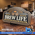 [Mar VIP Until May 1] Coffee Themed 2 Layer Sign: "Brew Life"