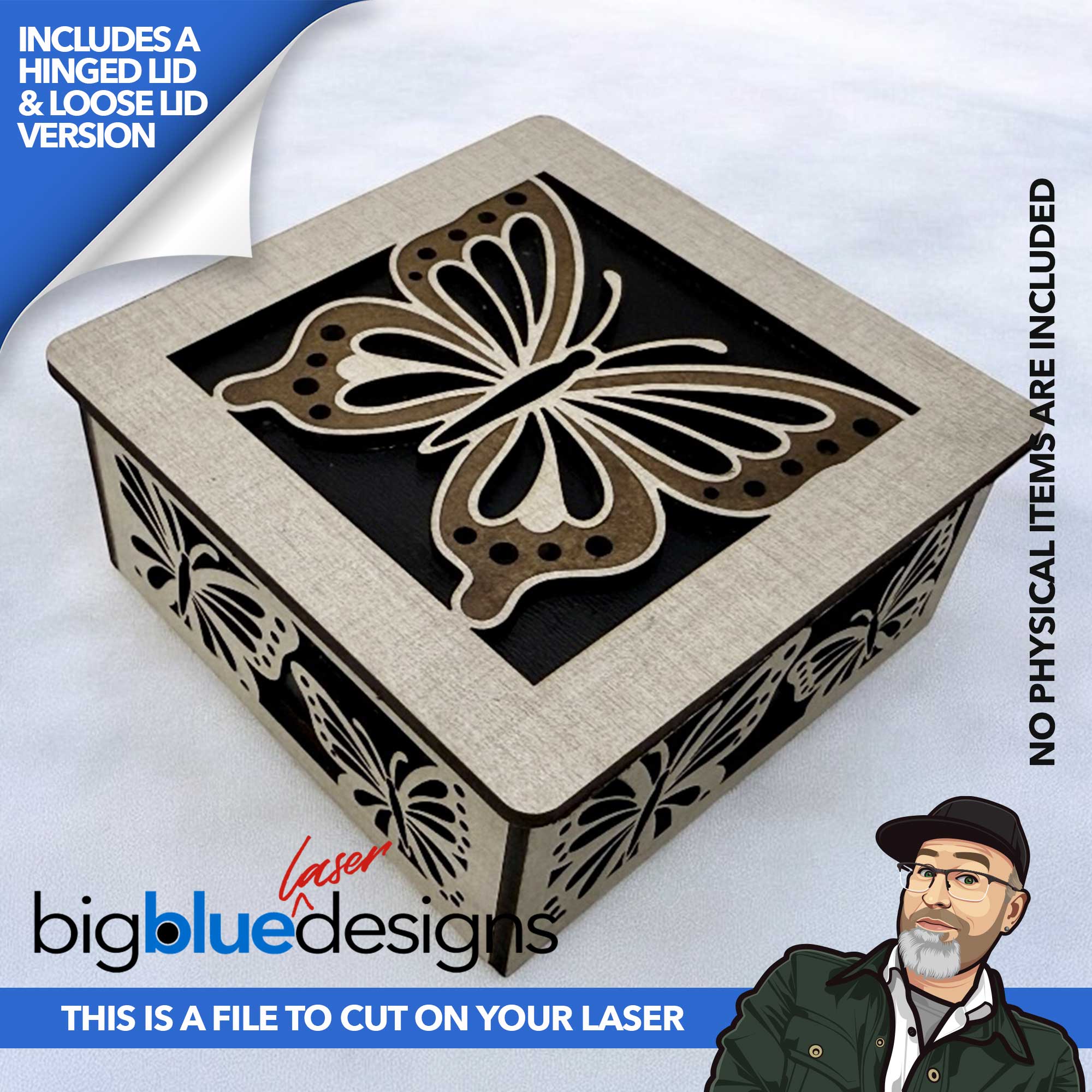 [VIP Exclusive] Butterfly Box (Hinged and Loose Lid Versions)