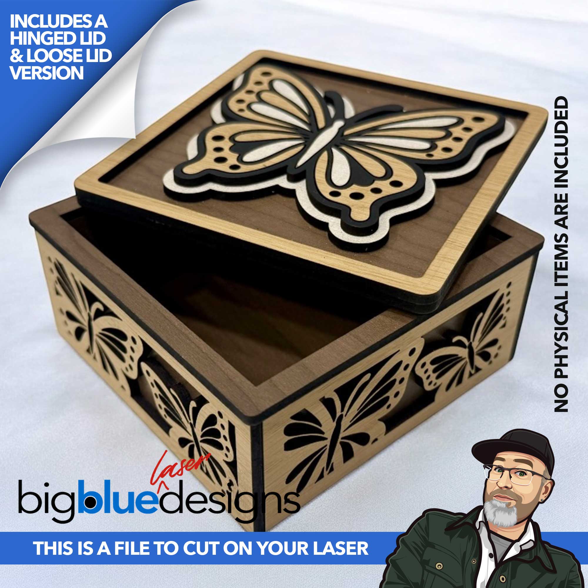 [VIP Exclusive] Butterfly Box (Hinged and Loose Lid Versions)