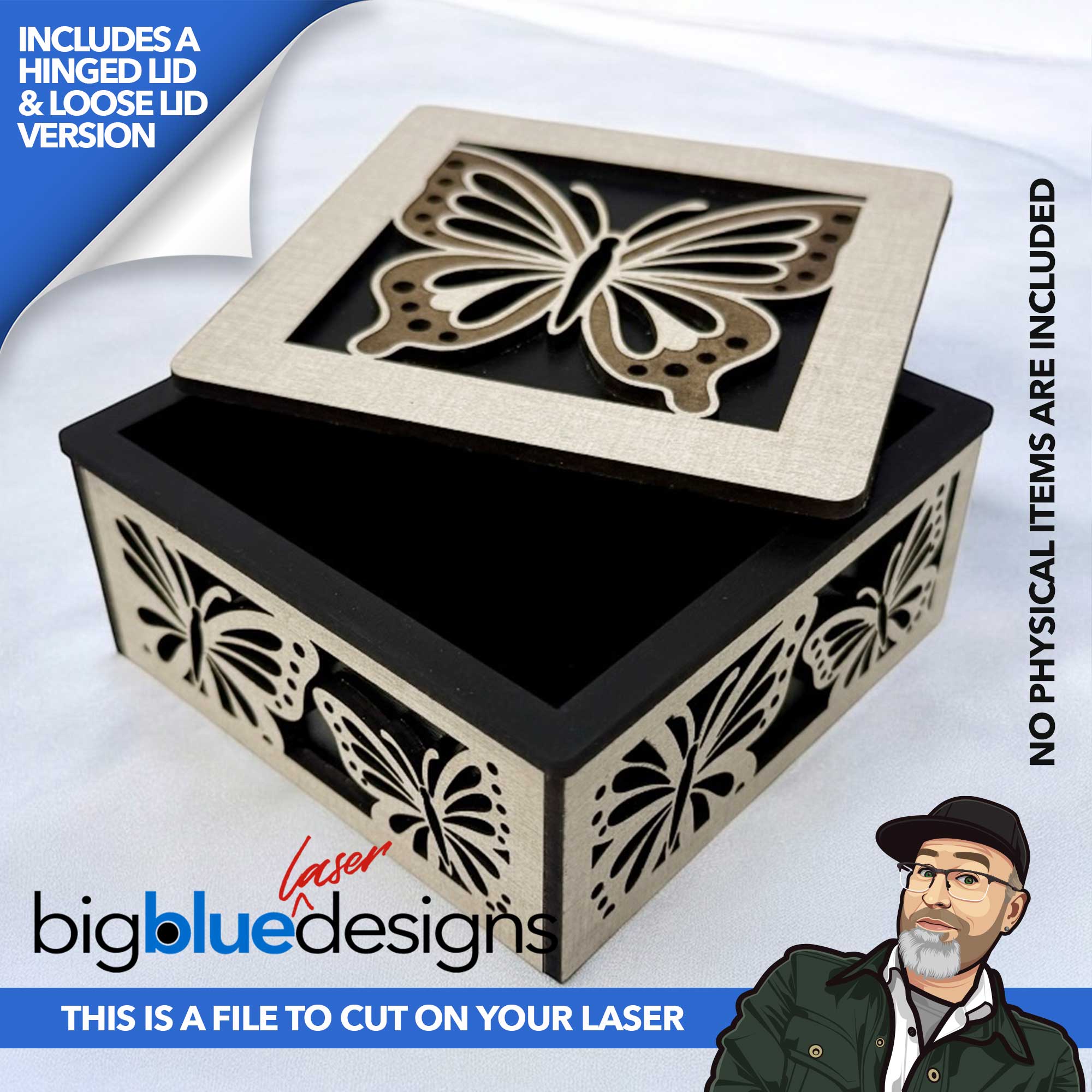 [VIP Exclusive] Butterfly Box (Hinged and Loose Lid Versions)