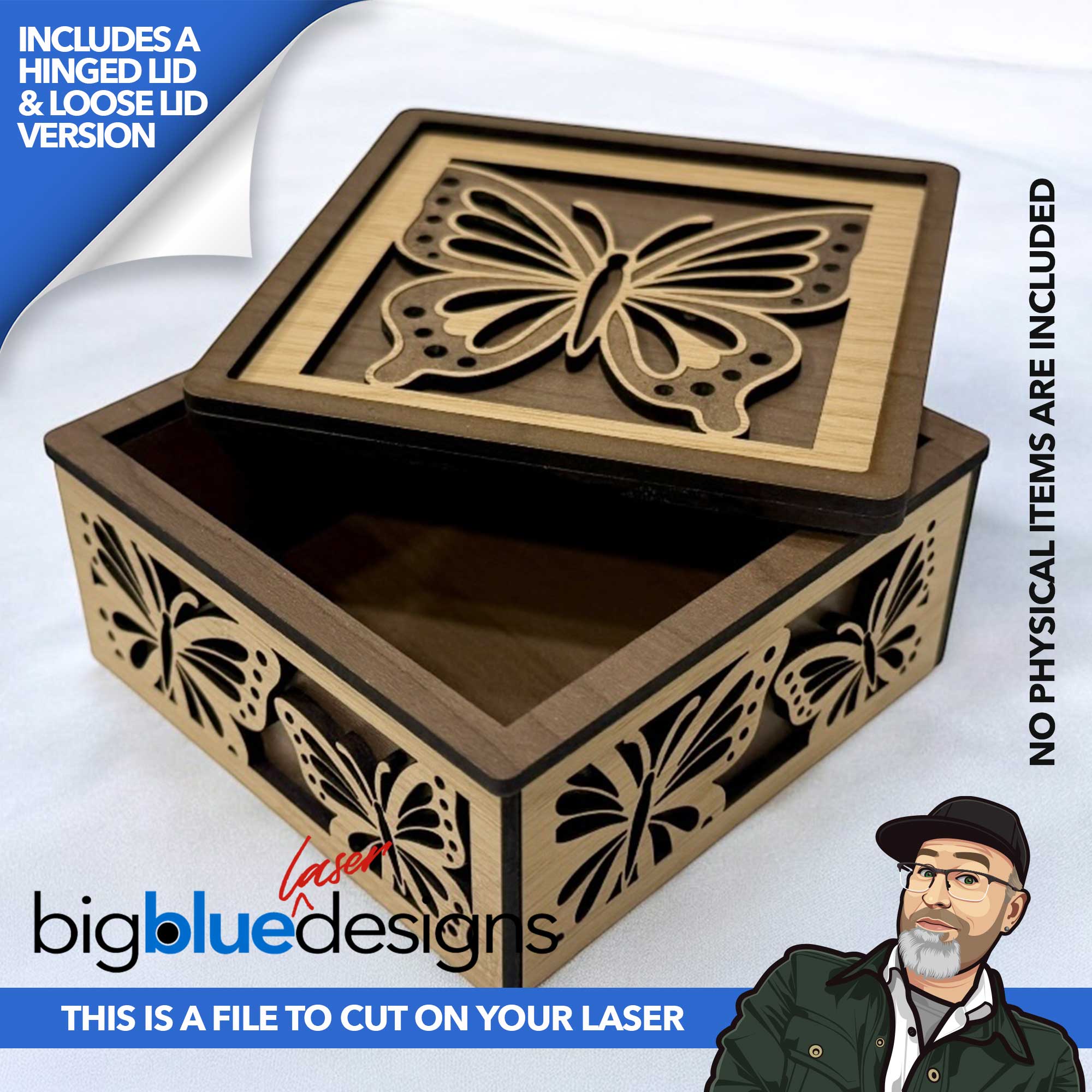 [VIP Exclusive] Butterfly Box (Hinged and Loose Lid Versions)