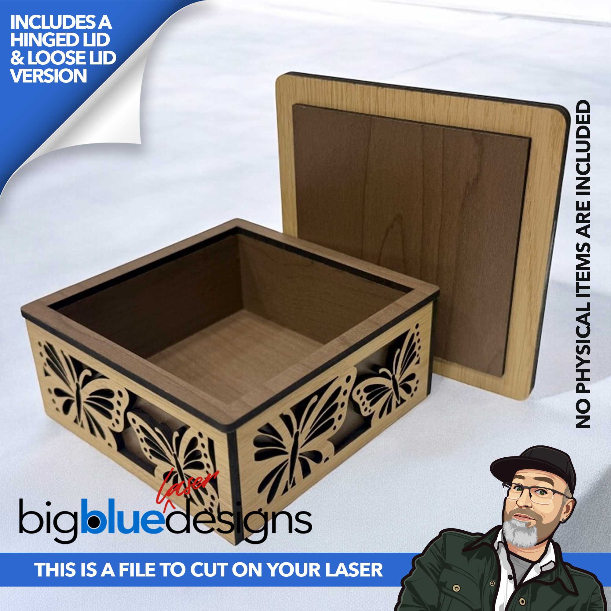 [VIP Exclusive] Butterfly Box (Hinged and Loose Lid Versions)