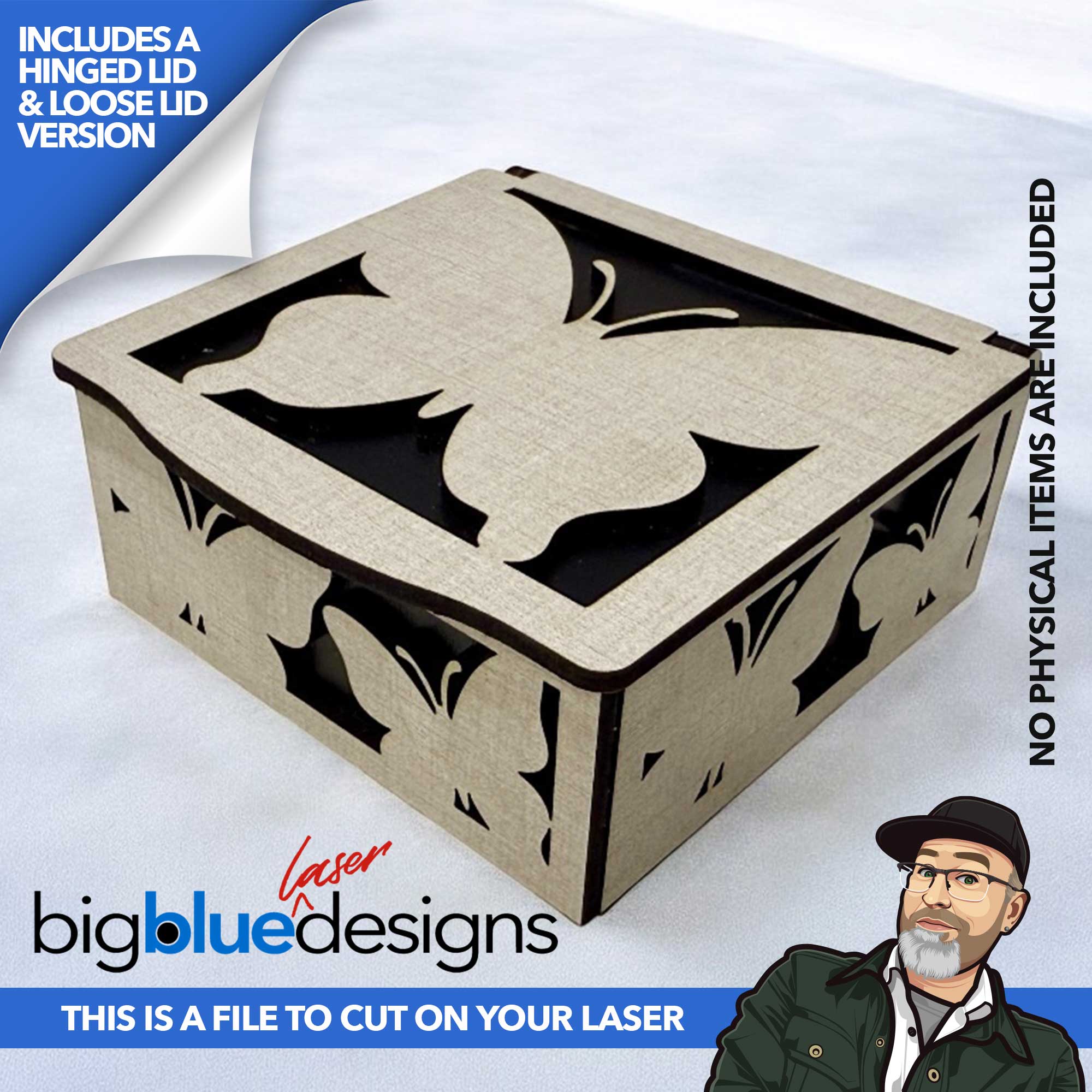 [VIP Exclusive] Butterfly Box (Hinged and Loose Lid Versions)