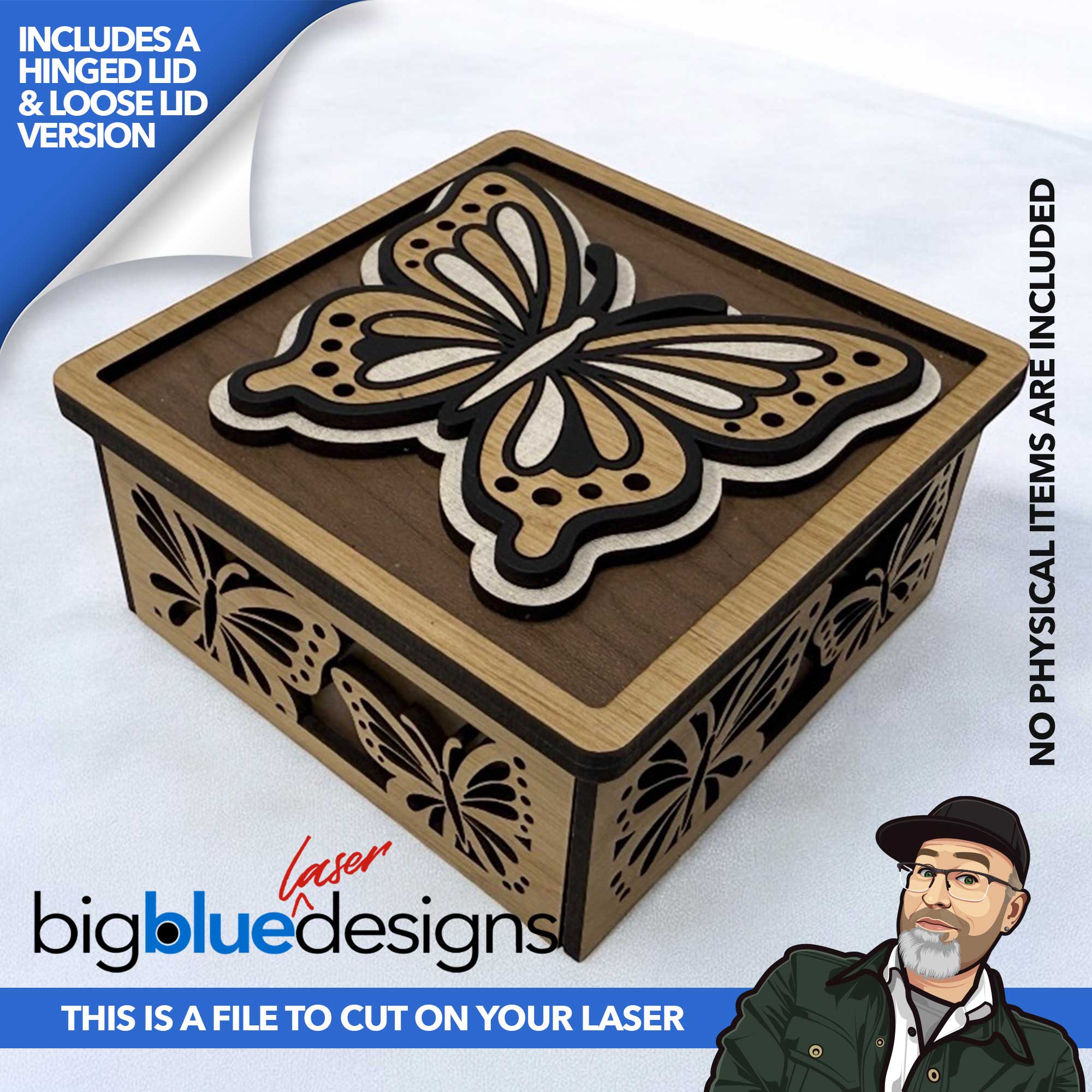 [VIP Exclusive] Butterfly Box (Hinged and Loose Lid Versions)