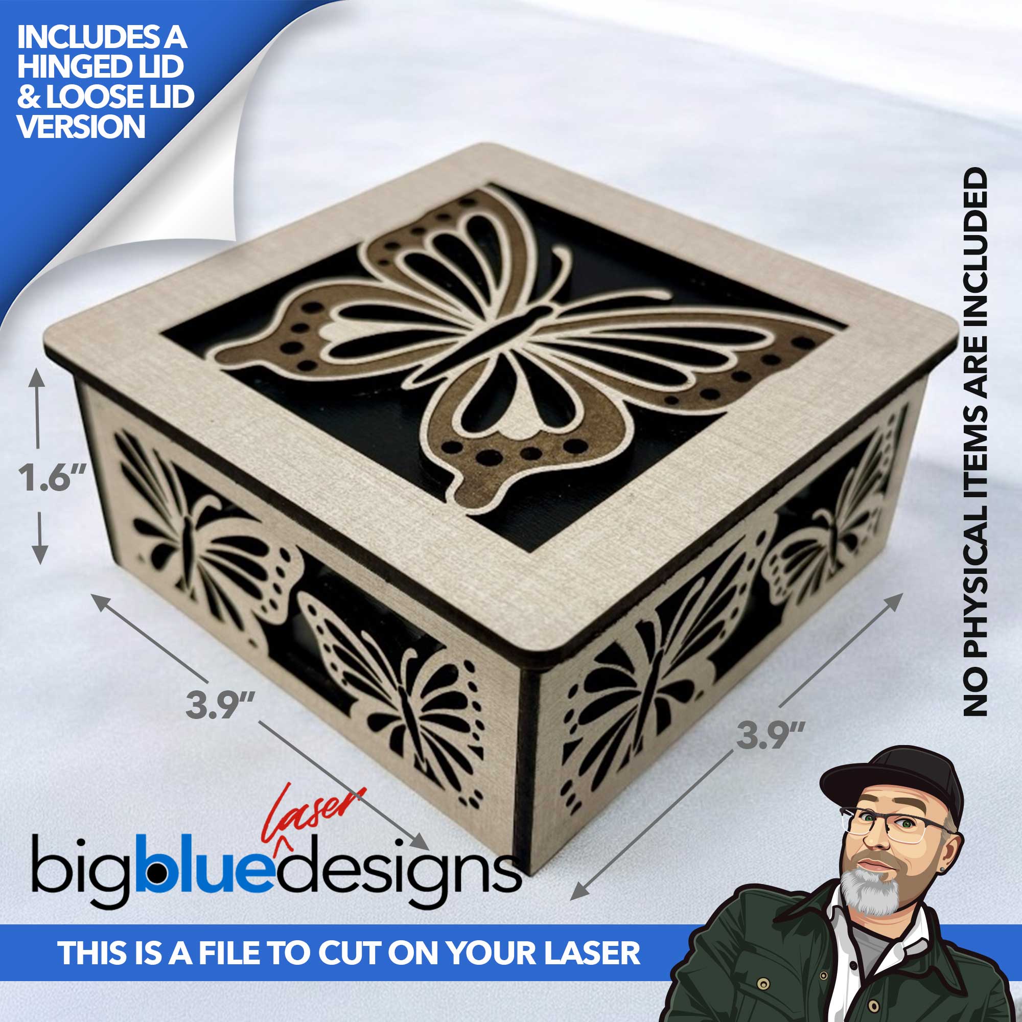[VIP Exclusive] Butterfly Box (Hinged and Loose Lid Versions)