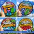 Set of 4 "Hello Summer" 2-Layer Signs