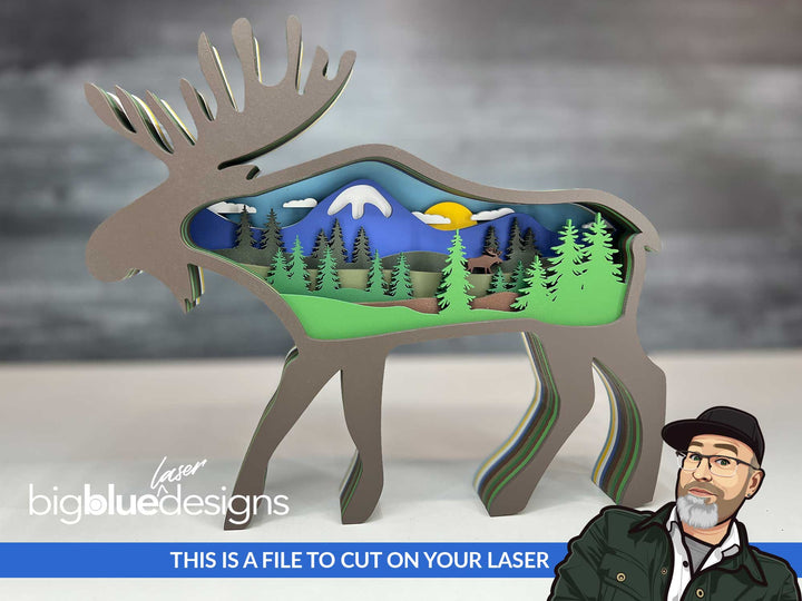 [Feb VIP Only Until Mar 13] Layered Moose Scene