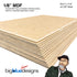 1/8" MDF