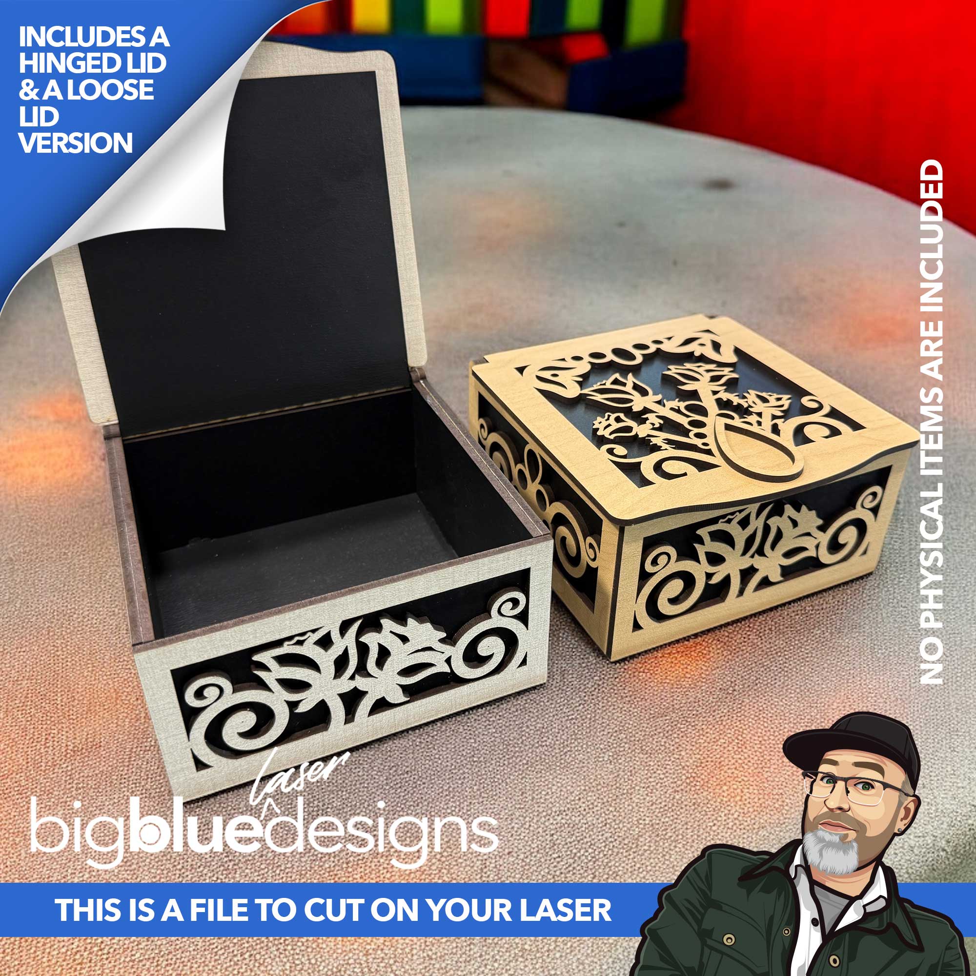 [VIP EXCLUSIVE] Medium Decorative Floral Box Set (2 Lid Options)