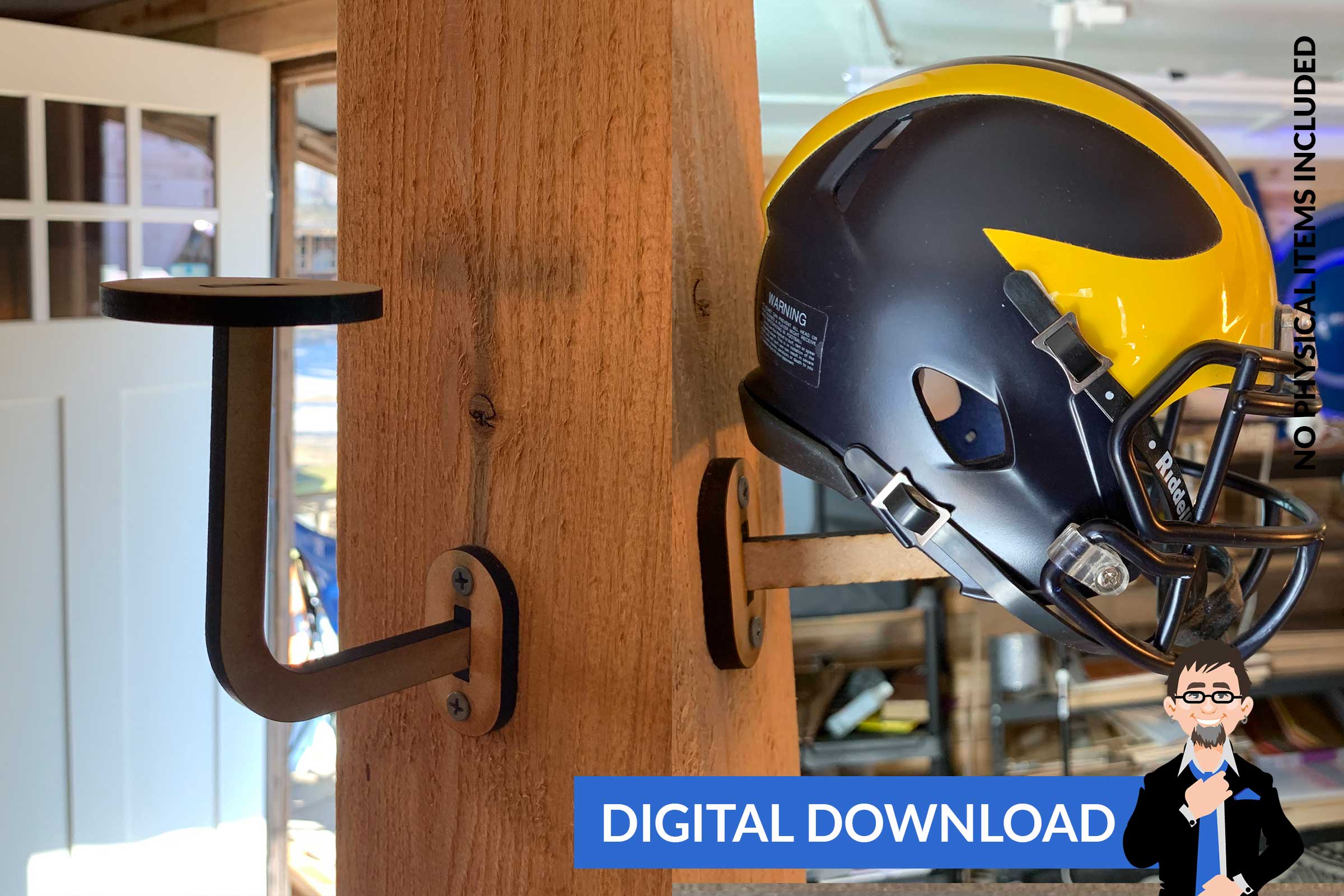 football bringing your own helmet Mini Football Helmet Wall Hook – Big Blue Laser Designs