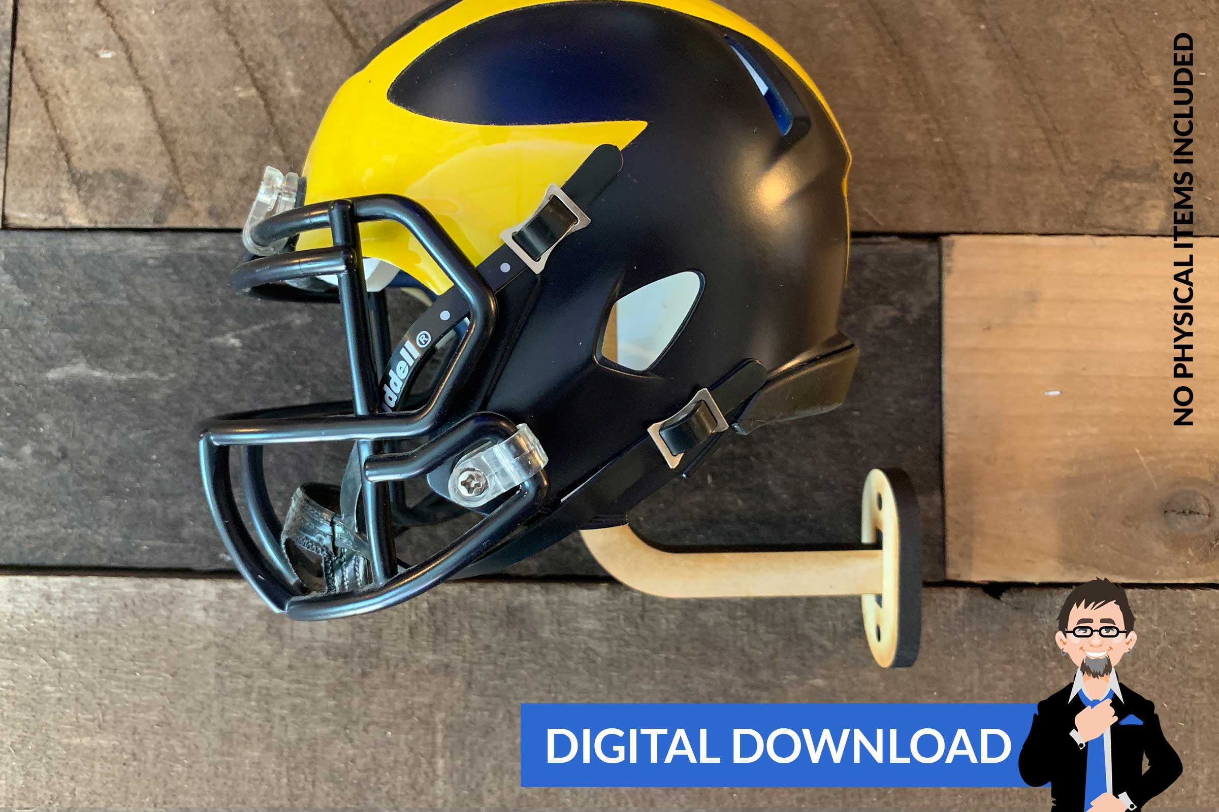 american football helmet wall mount Mini Football Helmet Wall Hook – Big Blue Laser Designs
