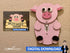 Baby Pig Name Sign + Light Switch Cover