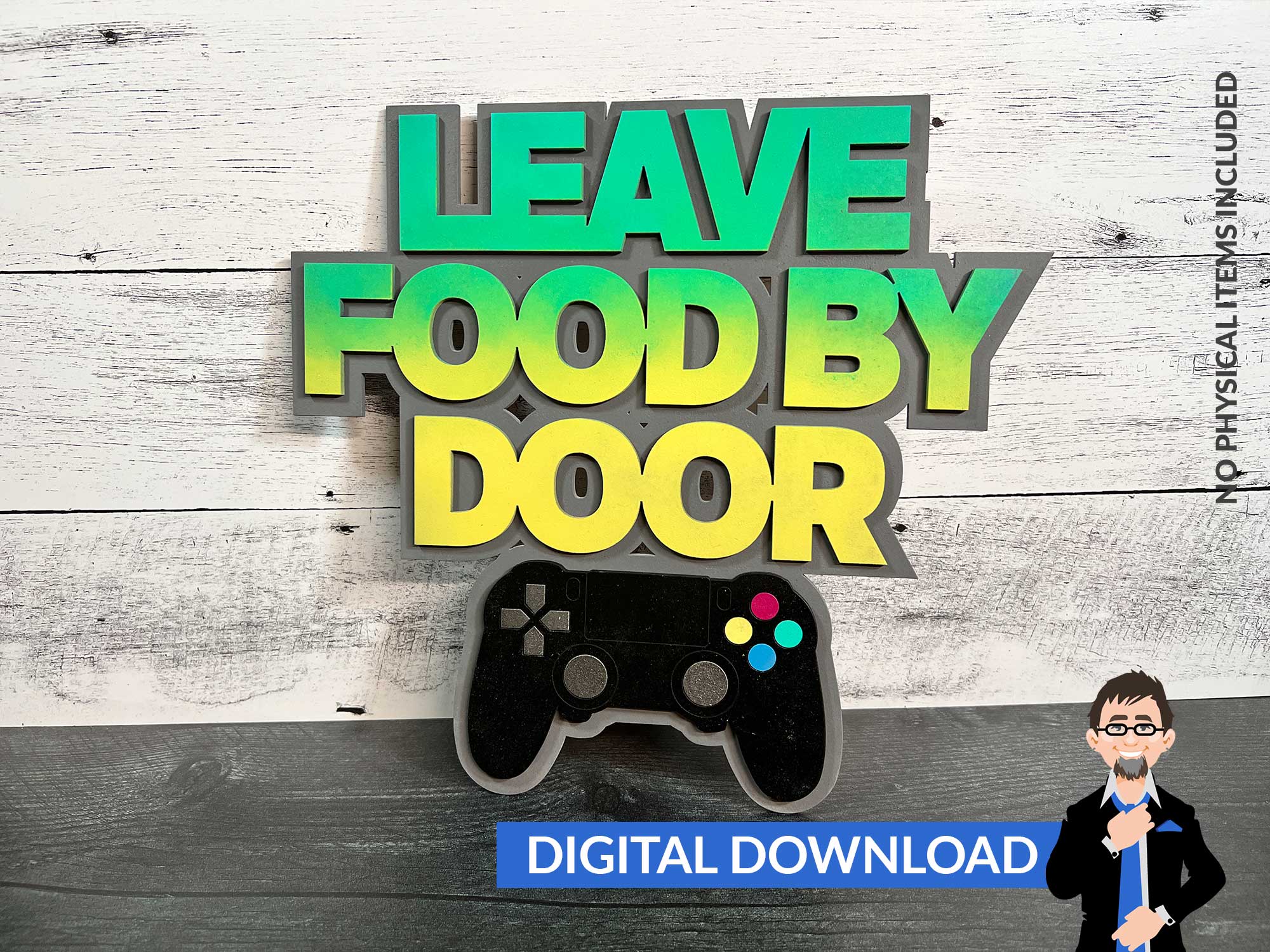 Gamer Themed Sign Set 3 – Big Blue Laser Designs