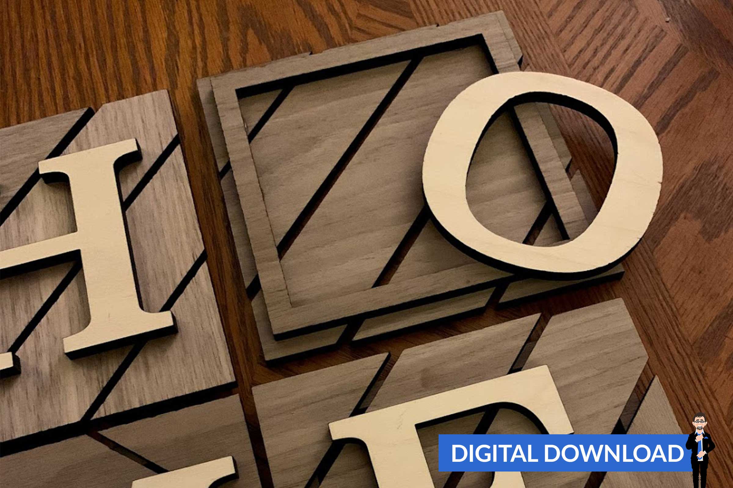 Home Tiled Sign – Big Blue Laser Designs