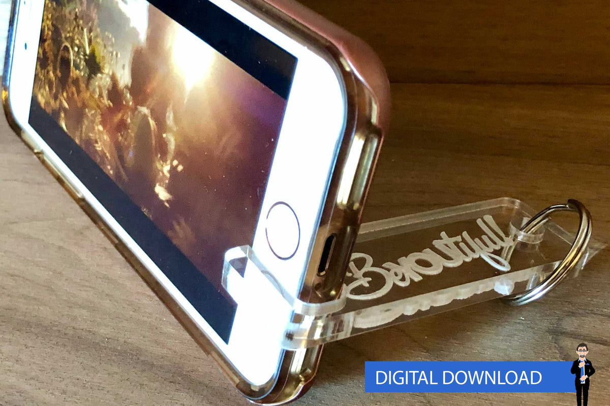 Phone Keychain Stand – Big Blue Laser Designs