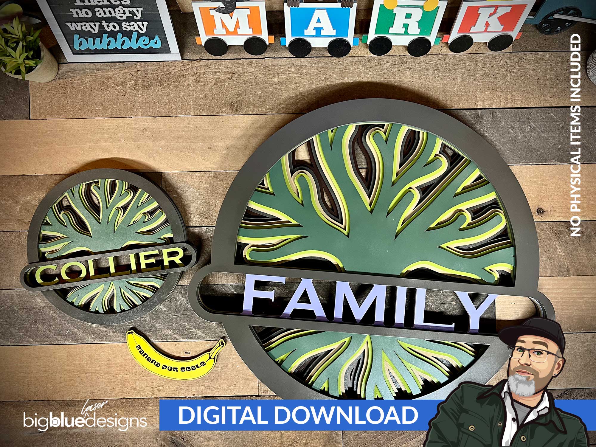 Tree of Life Sign – Big Blue Laser Designs
